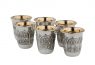 6 Liqueur cups Gates-Pure silver