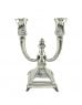 Arozit Double oil candlestick-Pure silver