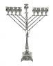 Baron Chabad Menorah (L)-Pure silver