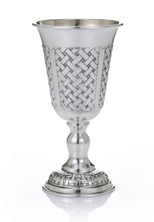 Braided David goblet (L)-Pure silver