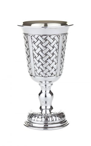 Braided David goblet (S)-Pure silver