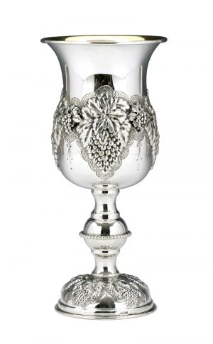 Extra Grapes Goblet-Pure silver