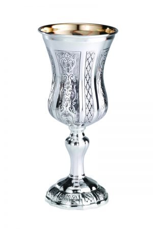 Extra Hammered Italy Goblet-Pure silver