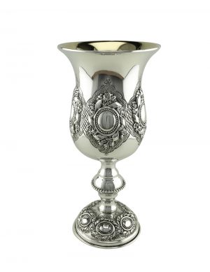 Extra Round Eye Goblet-Pure silver