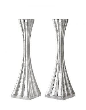 Galil Hammered Candlesticks (L)-Pure silver