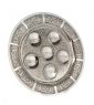 Hammered Imperium Seder plate-Pure silver