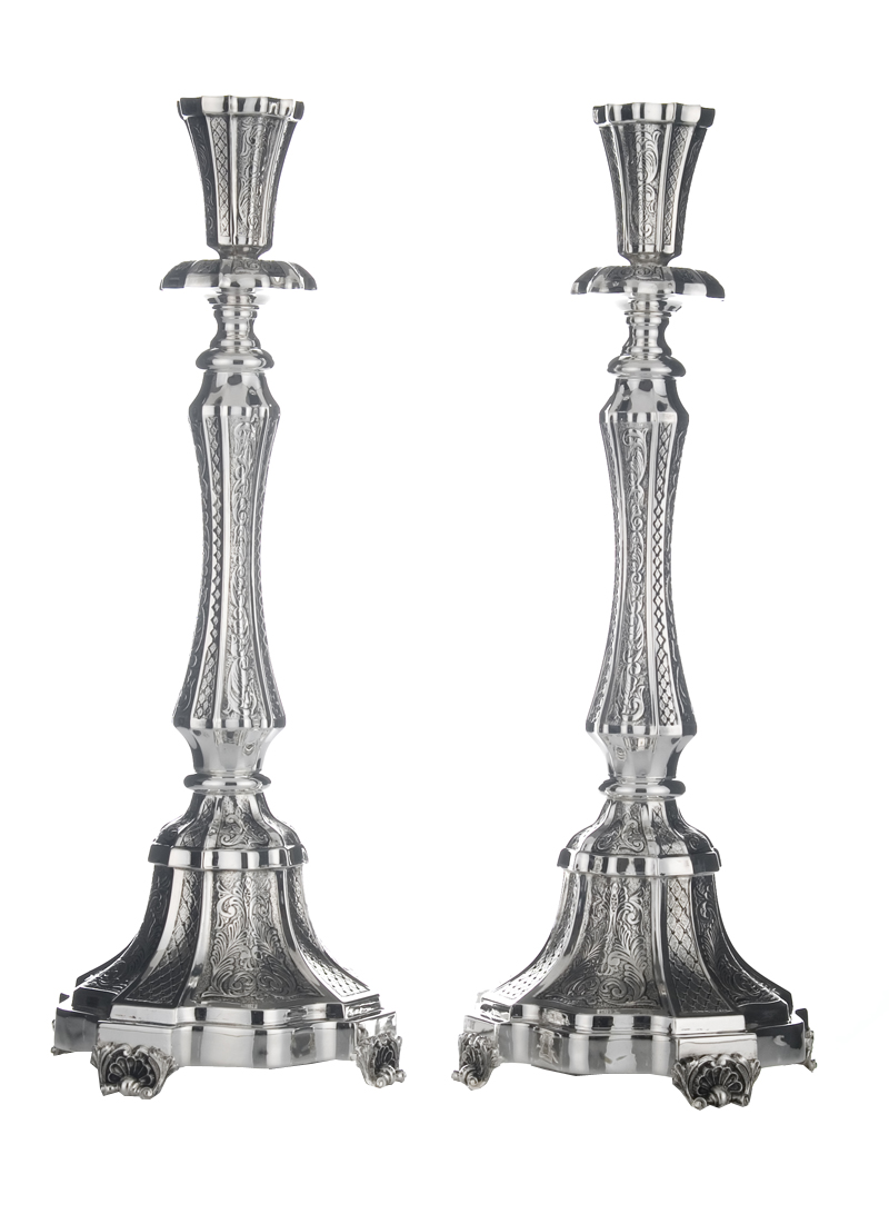 Hammered Italy Candlesticks (L)