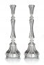 Hammered Italy Candlesticks (S)-Pure silver