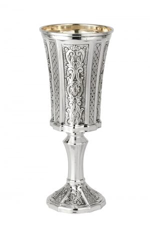Hammered Italy Goblet-Pure silver
