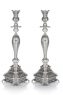 Hammered Milanesi Candlesticks-Pure silver