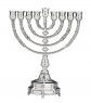 Independence day Menorah (L)-Pure silver