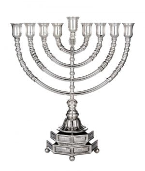 Independence day Menorah-Pure silver