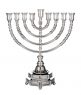 Independence day Menorah-Pure silver