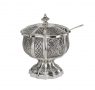 Italy Hammered Honey dish-Pure silver