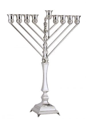 Livni Chabad Menorah (M)-Pure silver