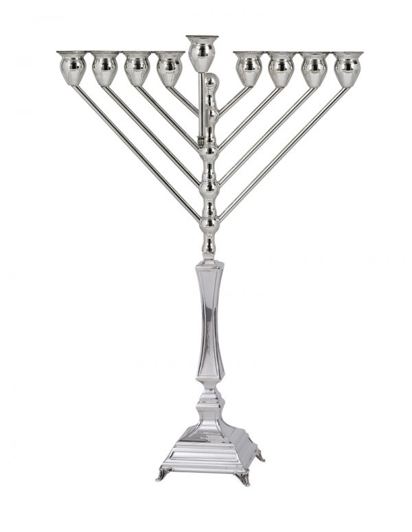 Livni Chabad Menorah (S)-Pure silver