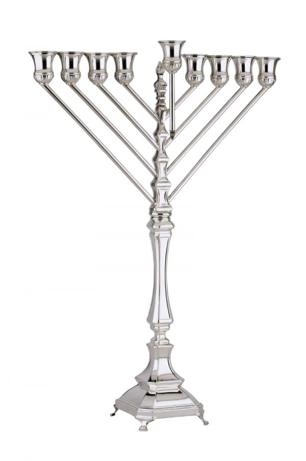 Mozart Chabad Menorah (M)-Pure silver