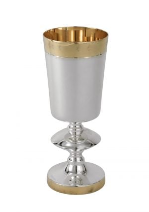 NEW! Hakerem goblet gold line-Pure silver