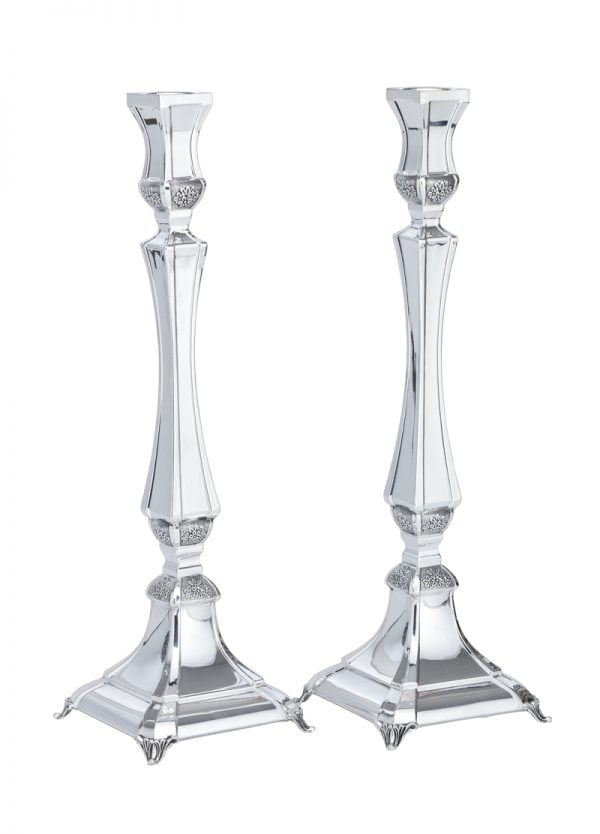 Paris Candlesticks (M)-Pure silver
