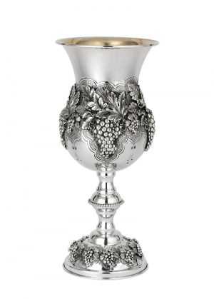 Rehavam Grapes Goblet-Pure silver
