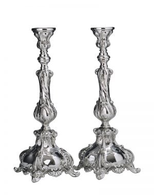 Shomron Candlesticks (M)-Pure silver