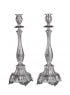 Vitrage Hammered Candlesticks (L)-Pure silver