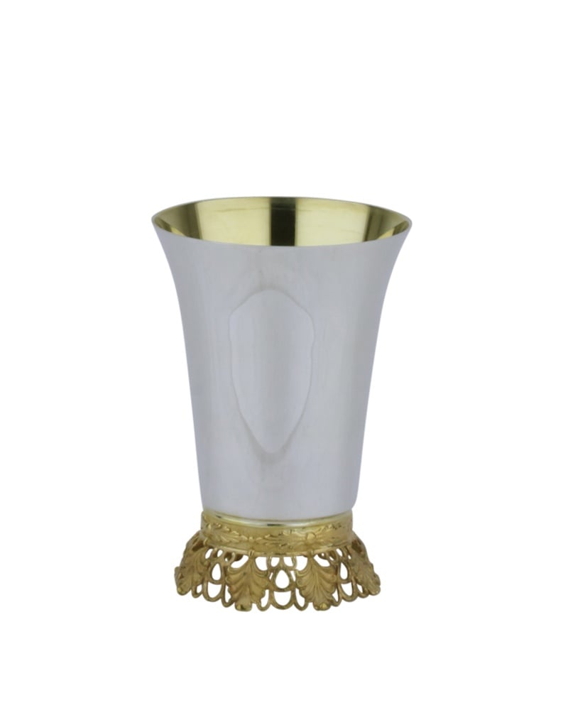 Royal Cone Kiddush cup with gold